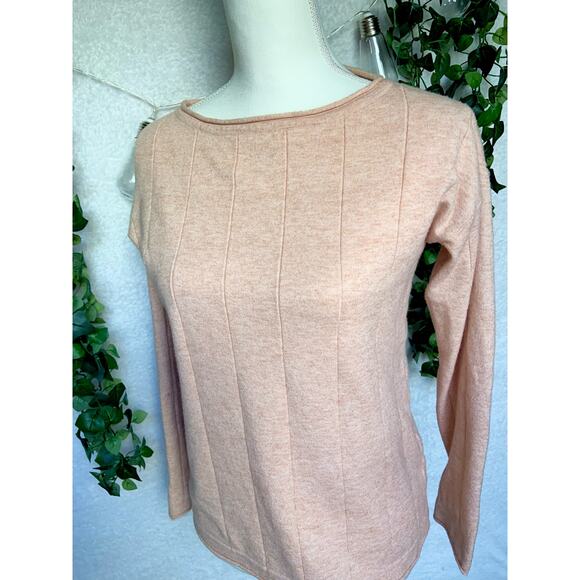 Hem and Thread Orange Long Sleeve Sweater Shirt Women's Size Small - Picture 6 of 10